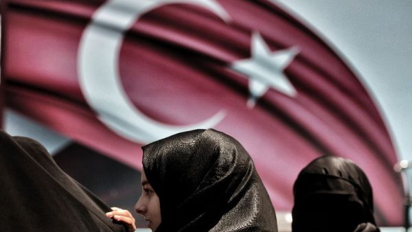 Demonstrators attend a rally in support of Turkish President Recep Tayyip Erdogan in Sarachane park in Istanbul on July 19, 2016. (AFP/Aris Messinis)