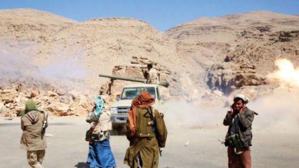 Clan members in the resistance supporting pro-Legitimacy forces in Yemen. (AFP/File) 