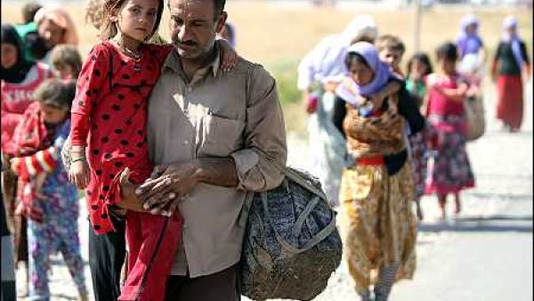  84,000 civilians fled to Erbil, 78,372 to Sulaimani and 6,000 to Duhok and Zakho from Rabea and Zummar (AFP/File)