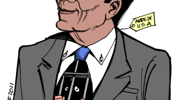 كاريكاتير عن بدلة المشير - الرسام البرازيلي كارلوس لطوف. كاريكاتير عن بدلة المشير - الرسام البرازيلي كارلوس لطوف.