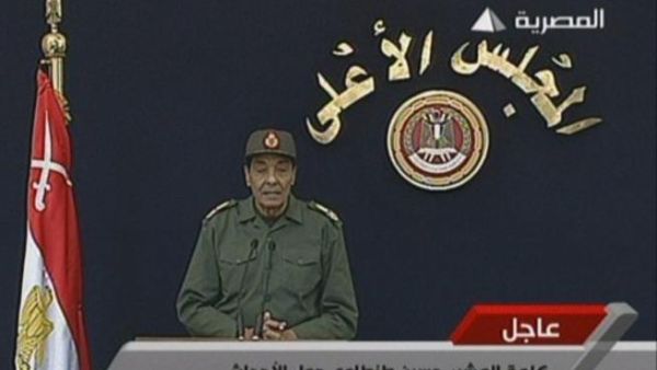 المشير محمد طنطاوي في خطابه للشعب المصري.