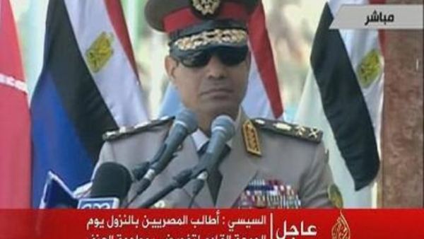 وزير الدفاع المصري عبدالفتاح السيسي