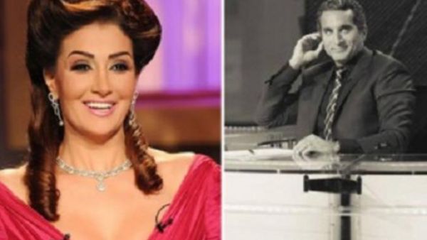 الاعلامي باسم يوسف والفنانة غادة عبدالرازق