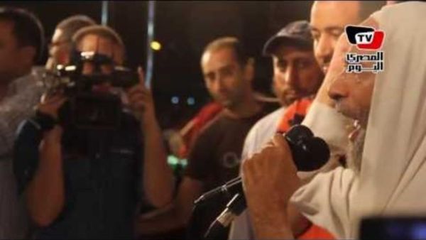 أحد خطباء تظاهرات ميدان رابعة العدوية في مصر 