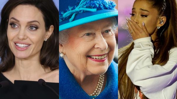 أريانا غراندي وأنجيلينا جولي والملكة إليزابيث