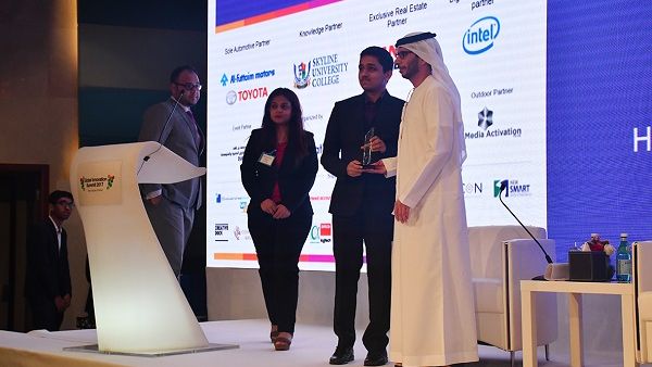 Arjun receiving the award from Mr Saeed Al Marri( Deputy CEO of Dubai SME) Arjun receiving the award from Mr Saeed Al Marri( Deputy CEO of Dubai SME)
