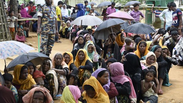 Newly arrived Rohingya Muslim refugees in the Bangladeshi town of Ukhia. (AFP/ File Photo)