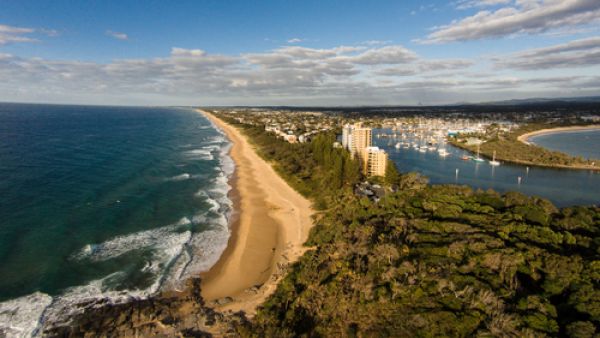 Sunrise on Point Cartwright, Sunshine Coast, Queensland, Australia. (Shutterstock)
