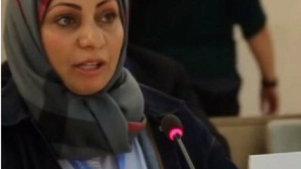 
Ebtisam Al-Saegh had retweeted a post on Monday criticising security forces' treatment of women and blaming the king. (twitter)