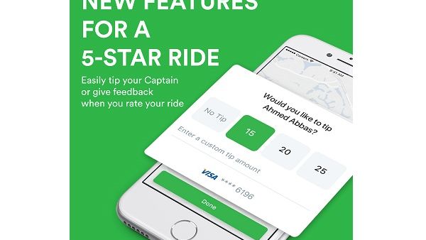 Now you can tip your driver with Careem.