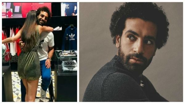 محمد صلاح مع معجباته في دبي