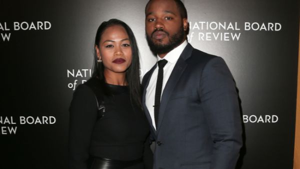 Filmmaker Ryan Coogler pictured here with his wife Zinzi Evans. Coogler thanked fans on social media for the success of his film "Black Panther." (Source: Debby Wong - Shutterstock)