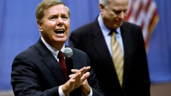 Senators Lindsey Graham and John McCain are heading to Egypt. (Getty)