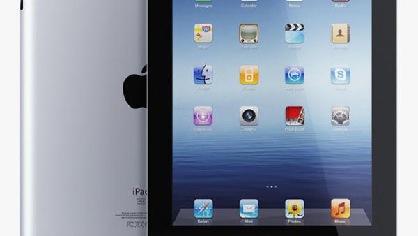 The new Apple iPad with retina display. (image courtesy of Turbosquid)
