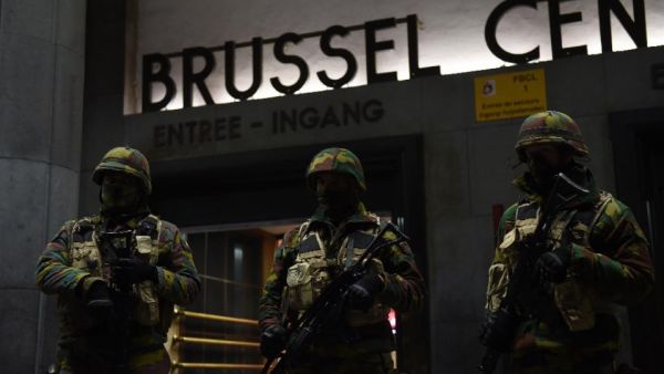 Brussels has been in a state of high alert for months following a hunt for the Paris attackers. (AFP/Emanuelle Dunand)