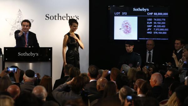 For customers based in the Middle East and North Africa (Mena), jewellery and watches, as well as contemporary and Islamic art from regional artists are the biggest draws. (Sotheby's)