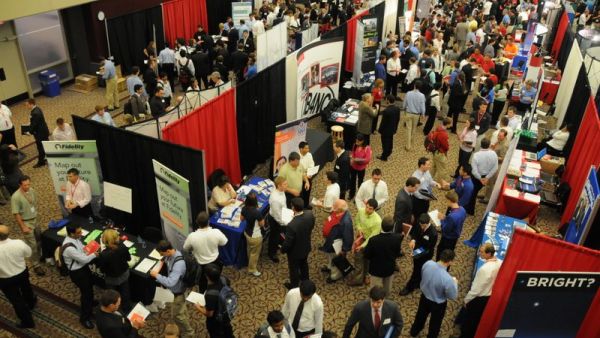 Arrive early for set up and be less intimidating by standing in front of, or beside the table. (LinkedIn)