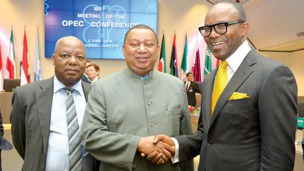 Mohammed Sanusi Barkindo from Nigeria (center) takes over as Secretary General from the start of August. (Nigeria Newsdesk)