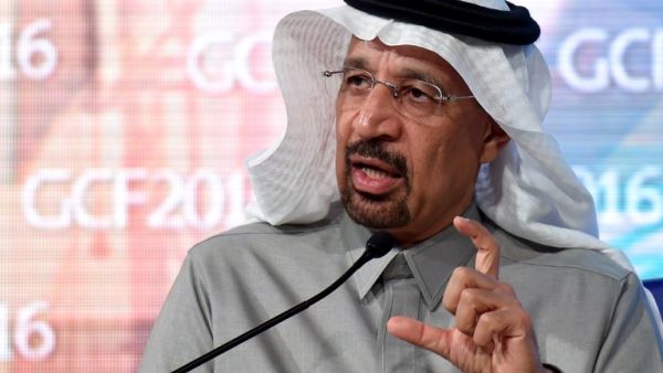 Khalid Al-Falih had a 25 year career with Saudi Aramco, including six years as its CEO.  (AFP/Fayez Nureldine)