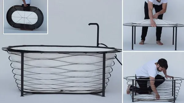 حصل حوض الحمام الجديد على جائزة ريد دوت لأفضل تصميم في العام الماضي، وهو مزود بأربعة أرجل، ومدخل للمياه، ويتكون من إطار من ألياف الكربون مما يجعله خفيف الوزن