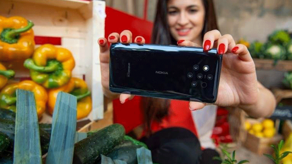 The Nokia 9 PureView - which is priced at Dh2,299 and will be available next month in the UAE - also include a 2K pOLED screen, Qi wireless charging and and in-screen fingerprint sensor. (KhT)