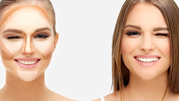 يتوفّر الكونتور كنوعين إمّا كريمياً أو على شكل باودر