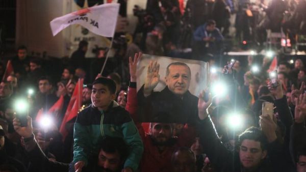 Hamas congratulated Erdogan’s Justice and Development party (APK) for its victory in local elections (Twitter)