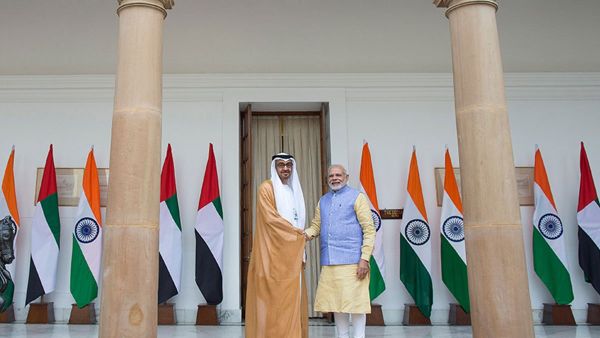 UAE President awards Indian Prime Minister the Zayed Medal (Twitter)
