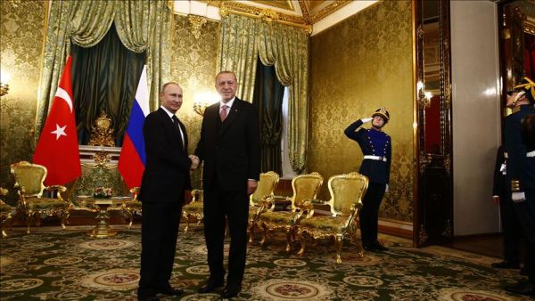 The meeting between Russia|n President Putin and Turkish President Erdogan (Twitter)