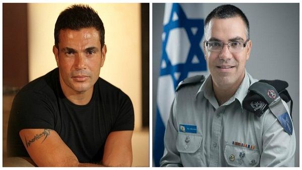 الناطق باسم الجيش الإسرائيلي يروج لالبوم عمرو دياب