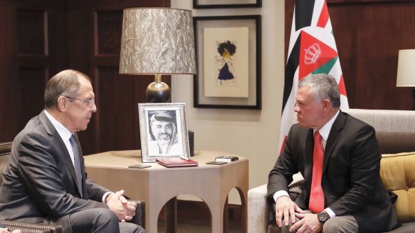 His Majesty King Abdullah II receives Russian Foreign Minister Sergey Lavrov (Twitter)