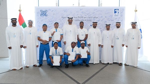 The five ADNOC Distribution employees were honoured at a ceremony and lunch at ADNOC’s HQ The five ADNOC Distribution employees were honoured at a ceremony and lunch at ADNOC’s HQ