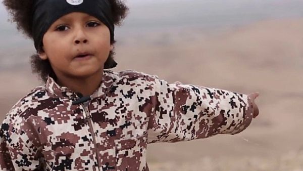 Isa Dare, dubbed "Jihadi Junior", is the four-year-old shown in the latest Daesh propaganda video. (AFP/File)