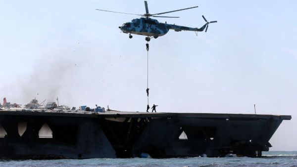 Iran holds naval drills in the Gulf (Twitter)