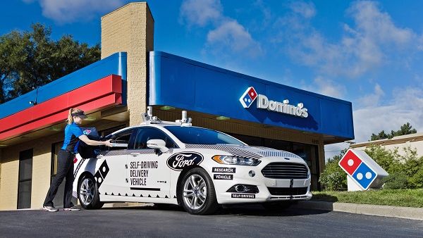 Domino's Pizza and Ford are launching a collaboration to understand the role that self-driving vehicles can play in pizza delivery. Domino's Pizza and Ford are launching a collaboration to understand the role that self-driving vehicles can play in pizza delivery.