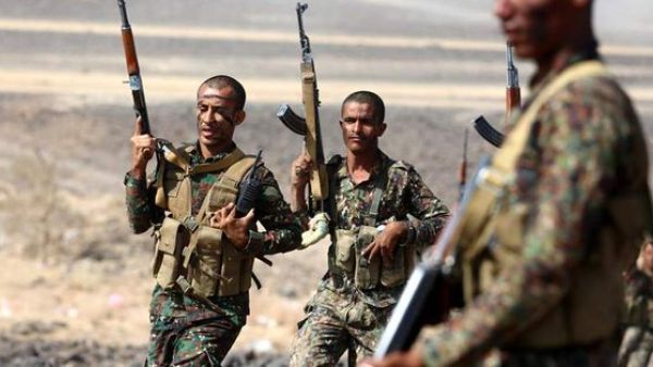 Yemeni forces supported by the Saudi-led coalition in Yemen (Twitter)