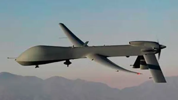 A file photo shows a drone used to carry out strikes in Afghanistan. (AFP/File)