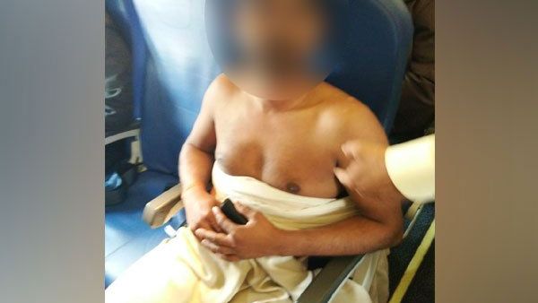 Passenger strips on India-bound flight from Dubai. (Twitter)