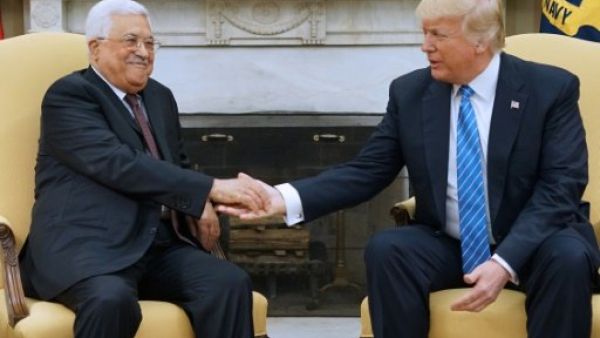 الرئيس الفلسطيني محمود عباس ,الرئيس الأمريكي دونالد ترامب