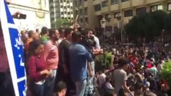 احتجاجات ضد حكومة الرئيس المصري عبد الفتاح السيسي