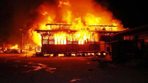 حريق في صالة للتدليك في الصين