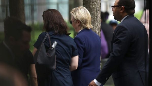 كلينتون يُغشى عليها بعد اصابتها باعياء خلال مراسم 11 ايلول