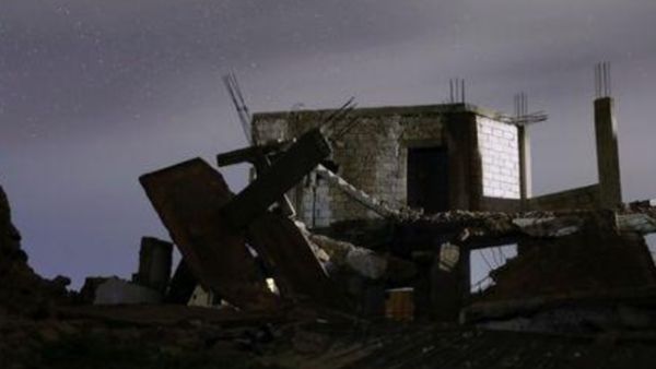 منازل مدمرة في درعا

