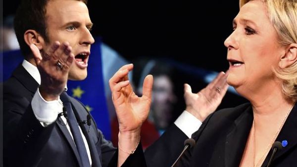 ماكرون ولوبين الى الجولة الثانية من انتخابات الرئاسة الفرنسية


