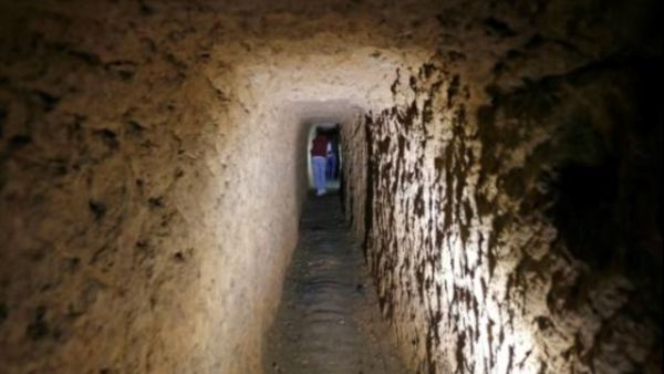 نفق سبق ان استخدمته فصائل المعارضة في حي جوبر في الغوطة الشرقية
