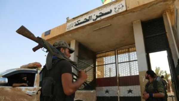 مقاتلون من البشمركة في الحسكة
