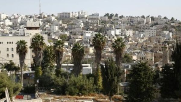 منطقة قاعدة الجيش الاسرائيلي في وسط الخليل حيث تعتزم الحكومة بناء 31 وحدة سكنية للمرة الاولى منذ 2002
