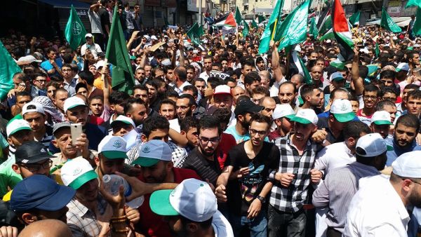 تظاهرات حاشدة في الاردن نصرة للاقصى
