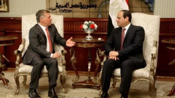الرئيس المصري والعاهل الاردني: إقامة دولة فلسطينية من "الثوابت القومية"

