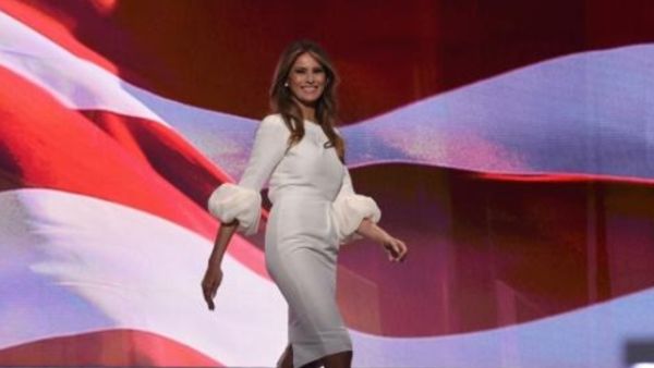 ميلانيا زوجة المرشح الجمهوري للرئاسة دونالد ترامب في مؤتمر الحزب الجمهوري في كليفلاند
